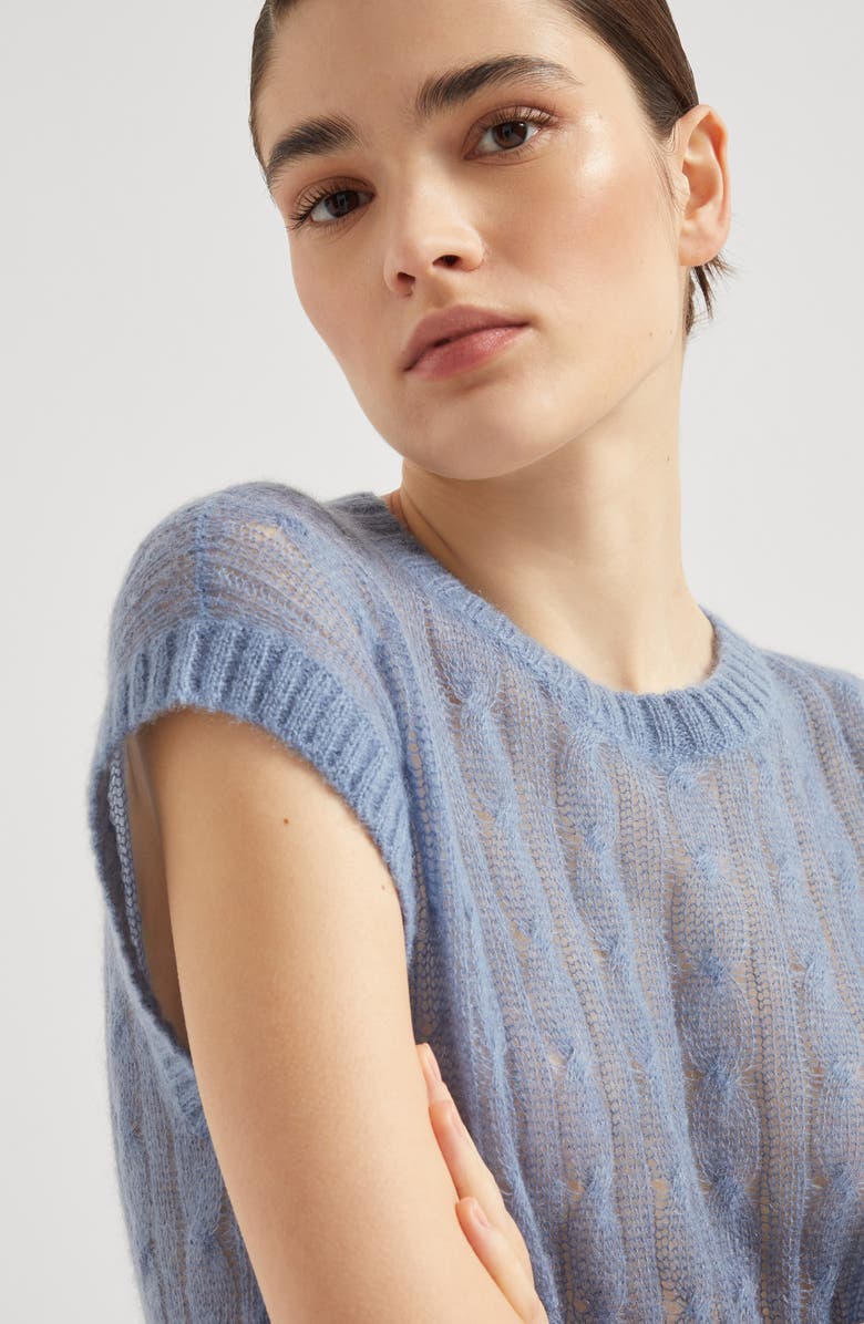 Brunello Cucinelli Knit T-shirt, Alternate, color, 