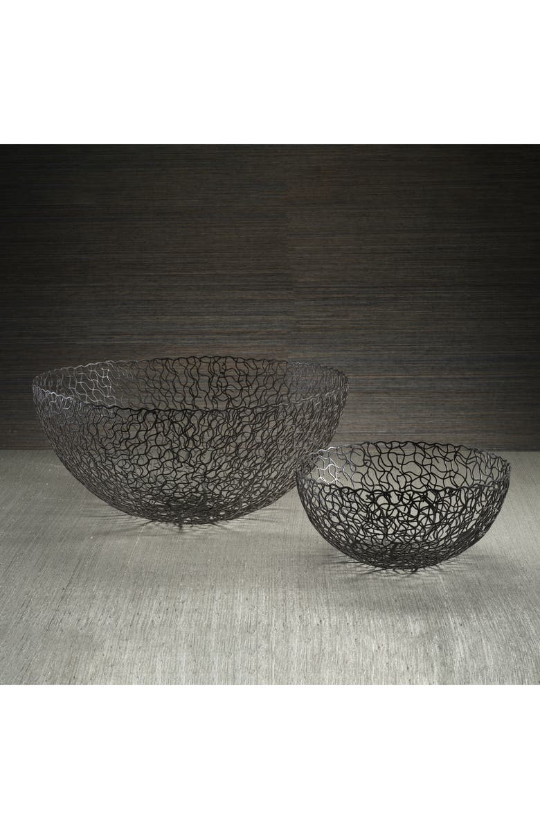 Zodax Seaflower Decorative Bowl, Alternate, color, Black