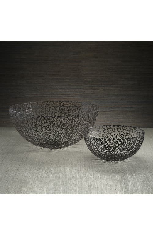 Zodax Seaflower Decorative Bowl In Black
