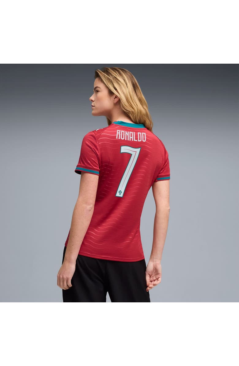 PUMA Women's Puma Cristiano Ronaldo Red Portugal National Team 2026 Home Replica Jersey, Alternate, color, Red