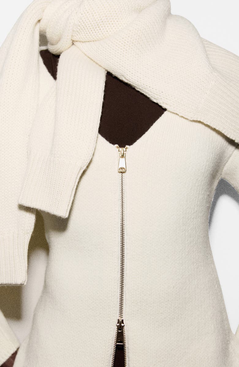 MANGO Zip Front Cardigan, Alternate, color,