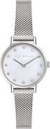Ted Baker Classic Chic Mother-of-Pearl Mesh Bracelet, 28mm