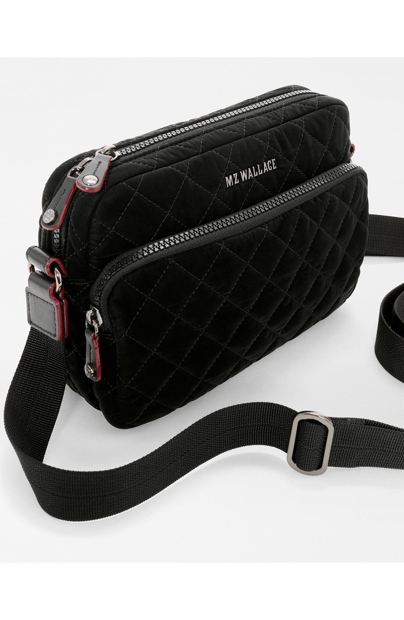 Small Metro II Quilted Velvet Camera Bag, Alternate, color, TECH VELVET