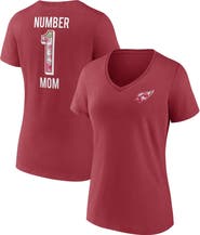 FANATICS Women's Fanatics Branded Cardinal Arizona Cardinals Team Mother's Day V-Neck T-Shirt