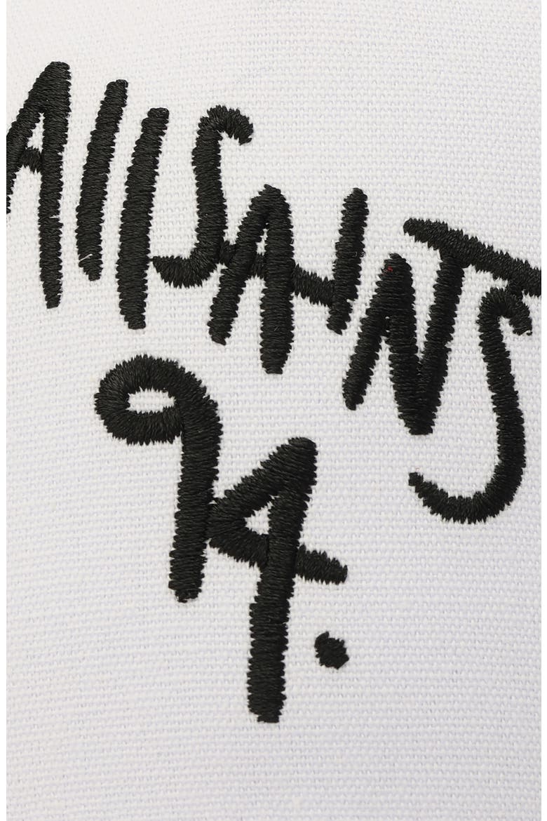 Spray Logo Embroidered Baseball Cap, Alternate, color, WHITE