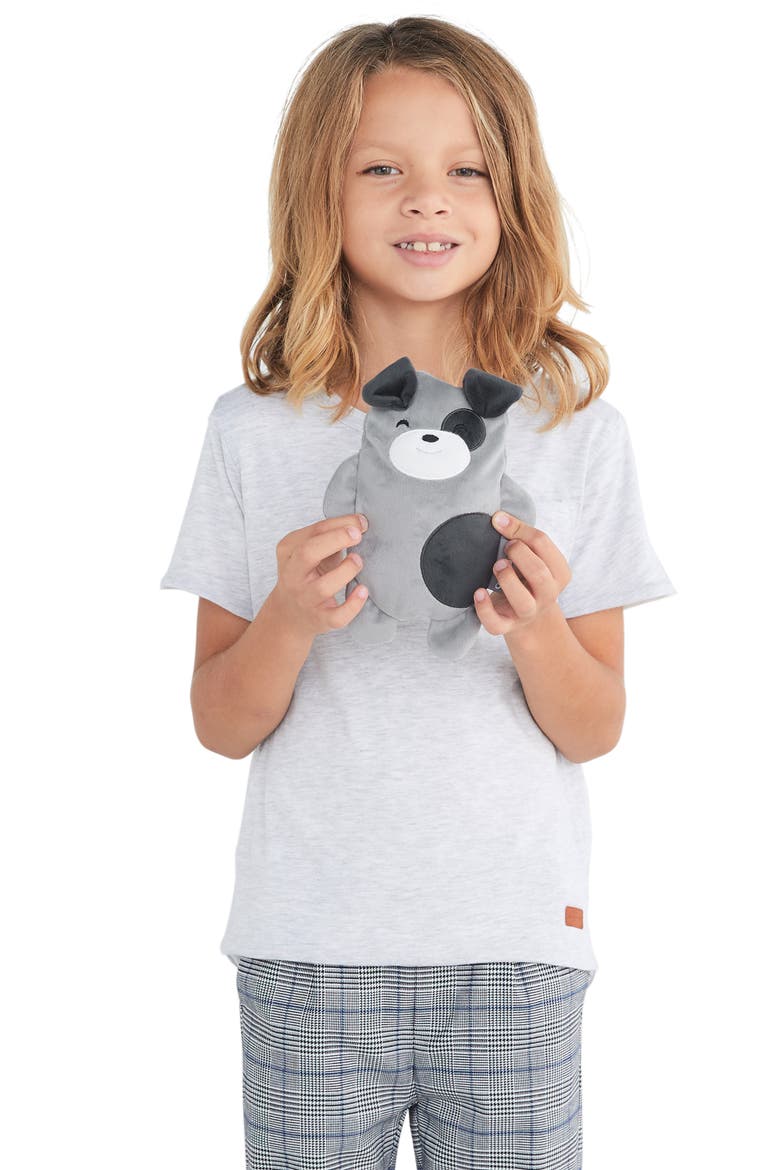 Pimm the Puppy 2-in-1 Stuffed Animal T-Shirt, Alternate, color, GREY MARL MIX