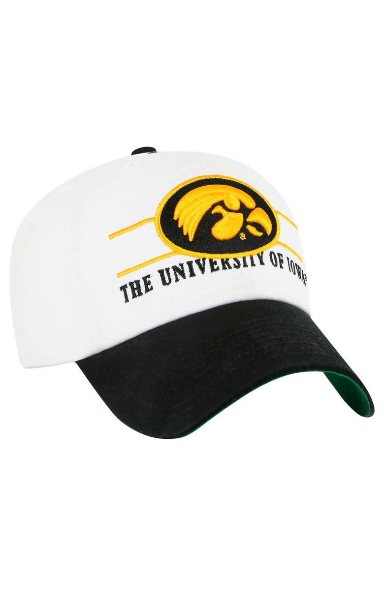 '47 Men's '47 White Iowa Hawkeyes Gridiron Clean Up Adjustable Hat, Alternate, color, White