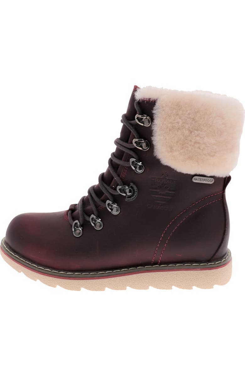 Royal Canadian Cambridge Waterproof Snow Boot with Genuine Shearling Cuff, Alternate, color,