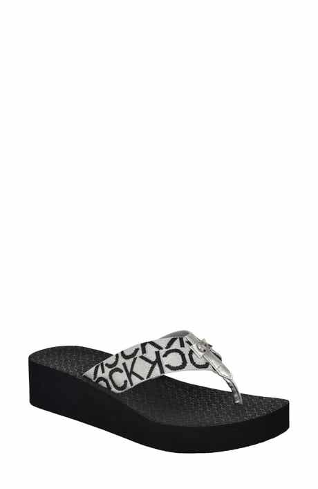 Calvin Klein Meena Wedge Flip Flop Sandal