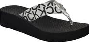 Calvin Klein Meena Wedge Flip Flop Sandal