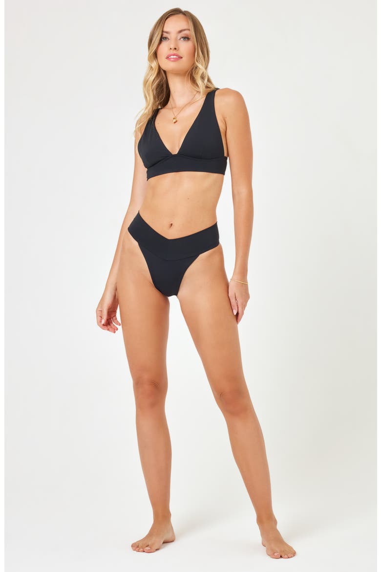 Fused Harley Bikini Top, Alternate, color, BLACK