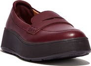FitFlop F-Mode Leather Flatform Penny Loafer