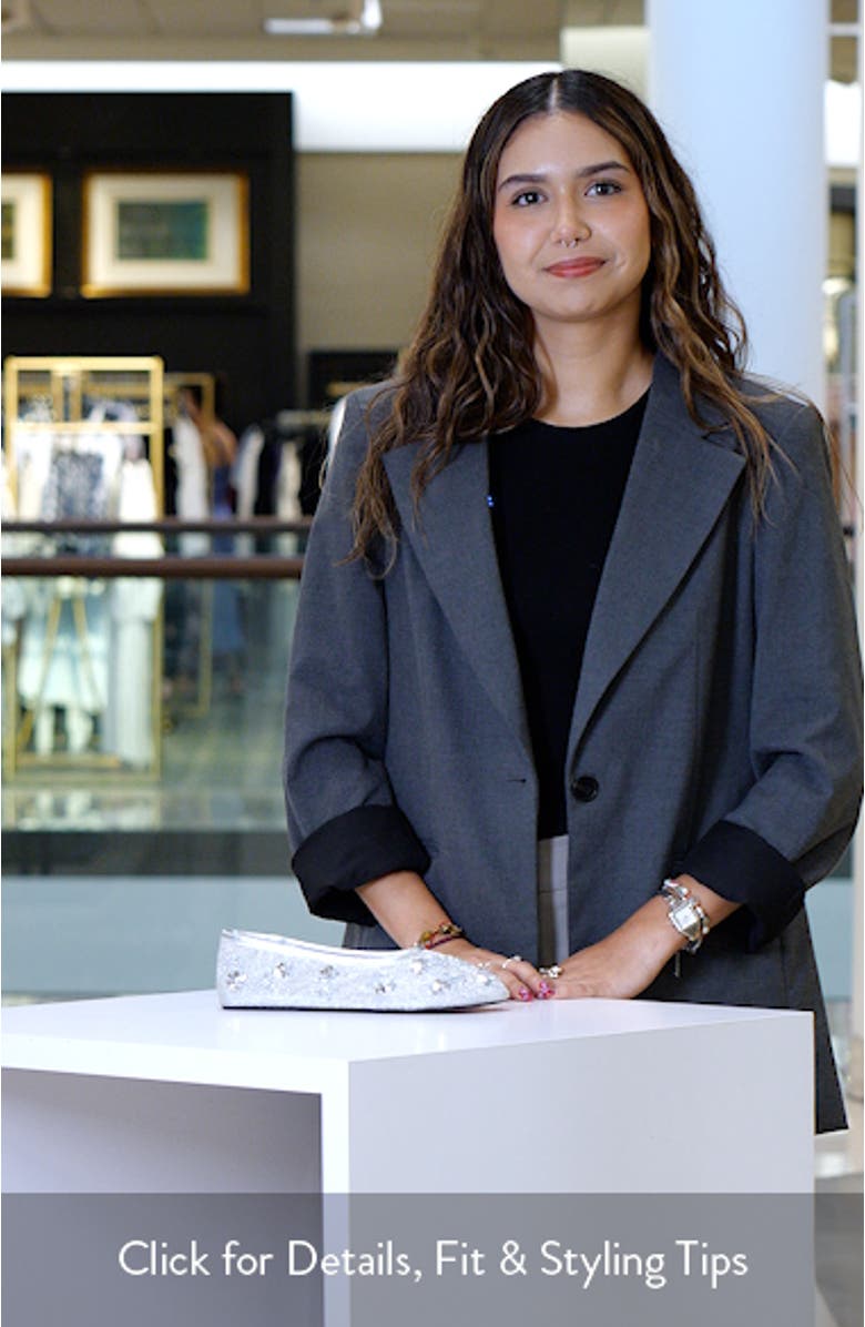 Floral Embellished Mesh Ballet Flat, sales video thumbnail