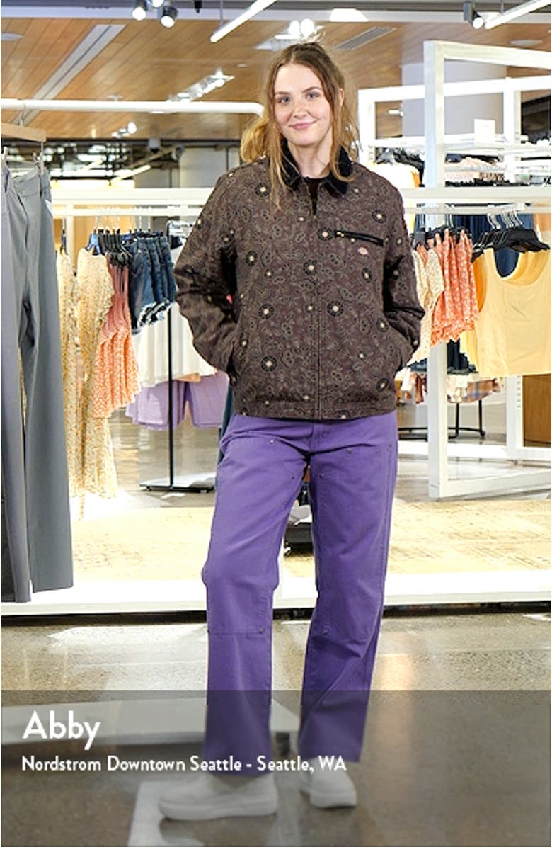 Ellis Floral Duck Canvas Zip Jacket, sales video thumbnail