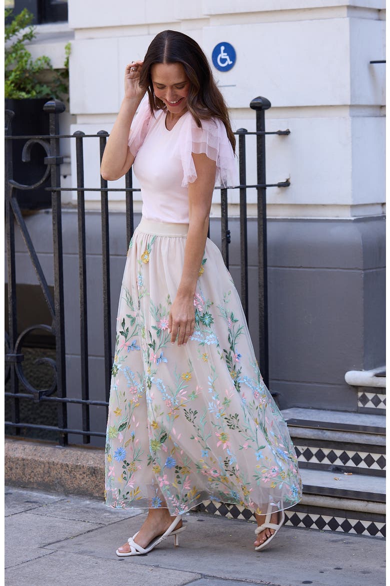Enchanted Maxi Skirt, Alternate, color, ENCHANTED EMBROIDERY