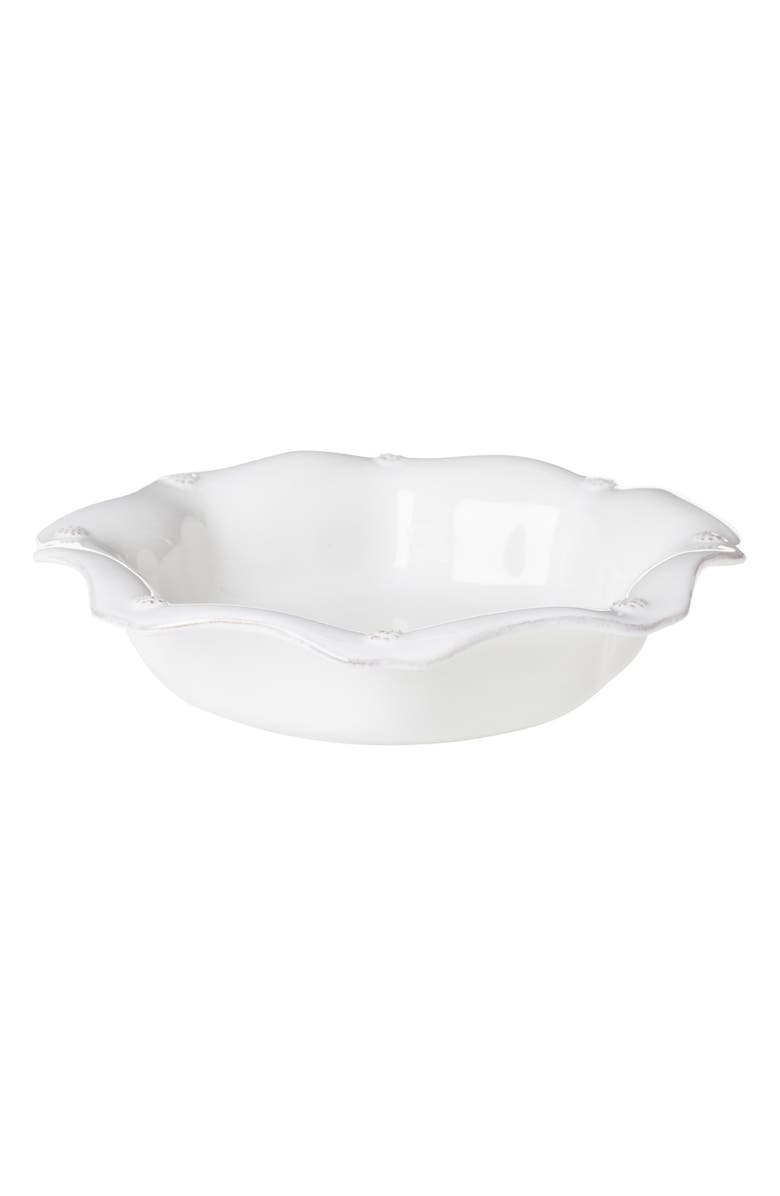 Juliska 'Berry and Thread' Scallop Pasta Bowl, Main, color, Whitewash
