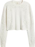 LoveShackFancy Lalo Eyelet Sweatshirt