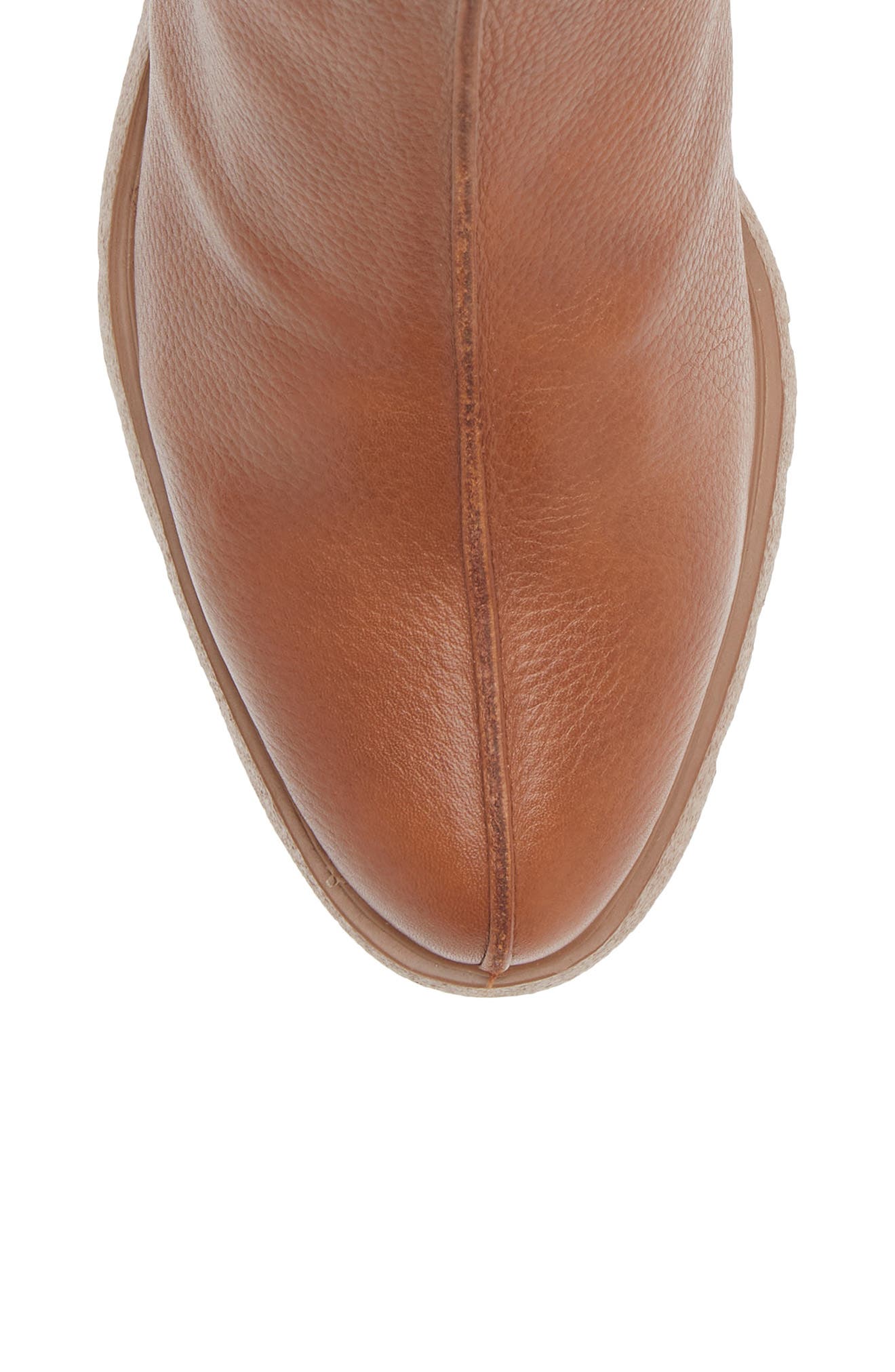 Wedge Sock Bootie, Alternate, color, CUERO BROWN