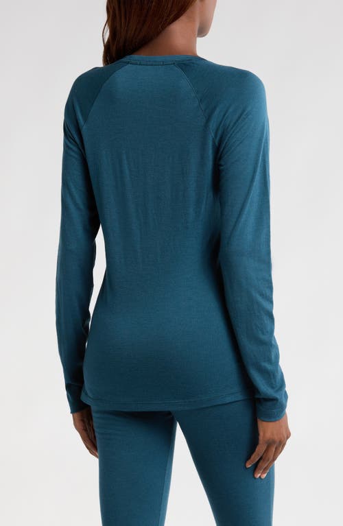 Smartwool Classic All-season Merino Wool Blend Base Layer Long Sleeve Top In Twilight Blue