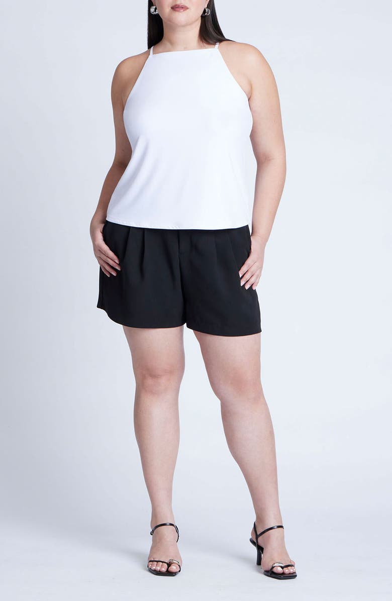 ELOQUII Stretch Jersey Sleeveless Top, Alternate, color, 