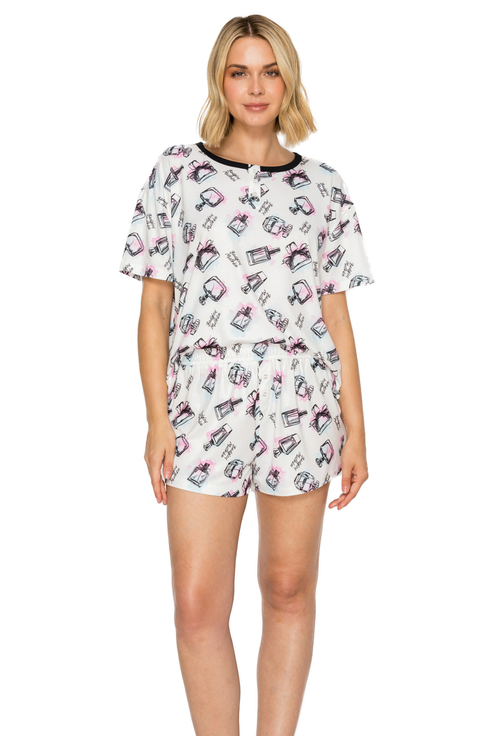 Yummy Henley Top & Short PJ set