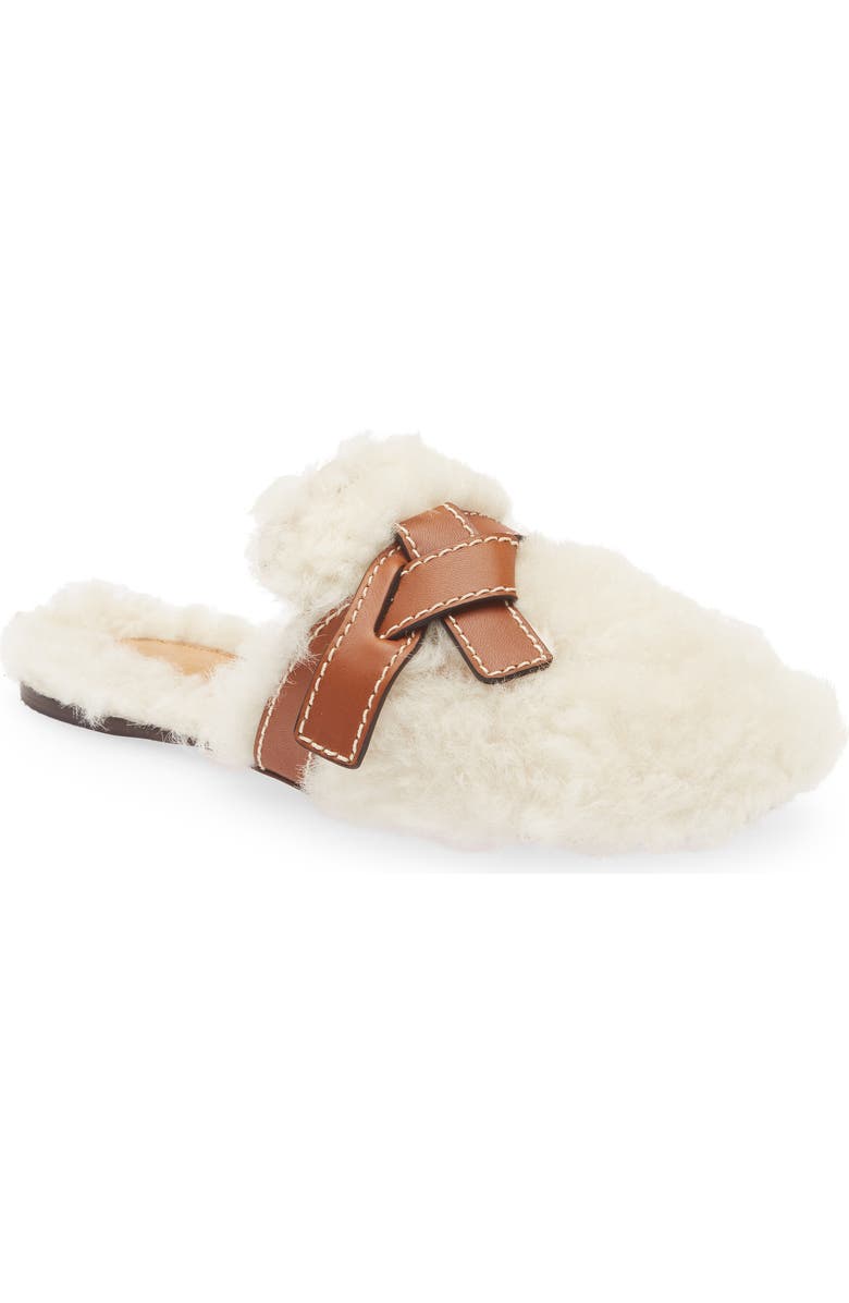 Loewe Gate Genuine Shearling Mule, Main, color,