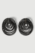 Brunello Cucinelli Black hematite and Sterling Silver earrings