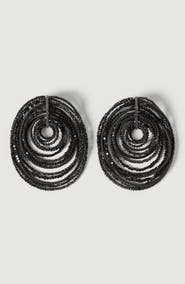 Brunello Cucinelli Black hematite and Sterling Silver earrings