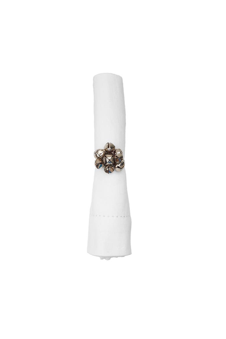 Silver Ring Bell Napkin Ring, Alternate, color, Silver