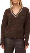 FIFTEEN TWENTY Ash Embellished V-Neck Sweater