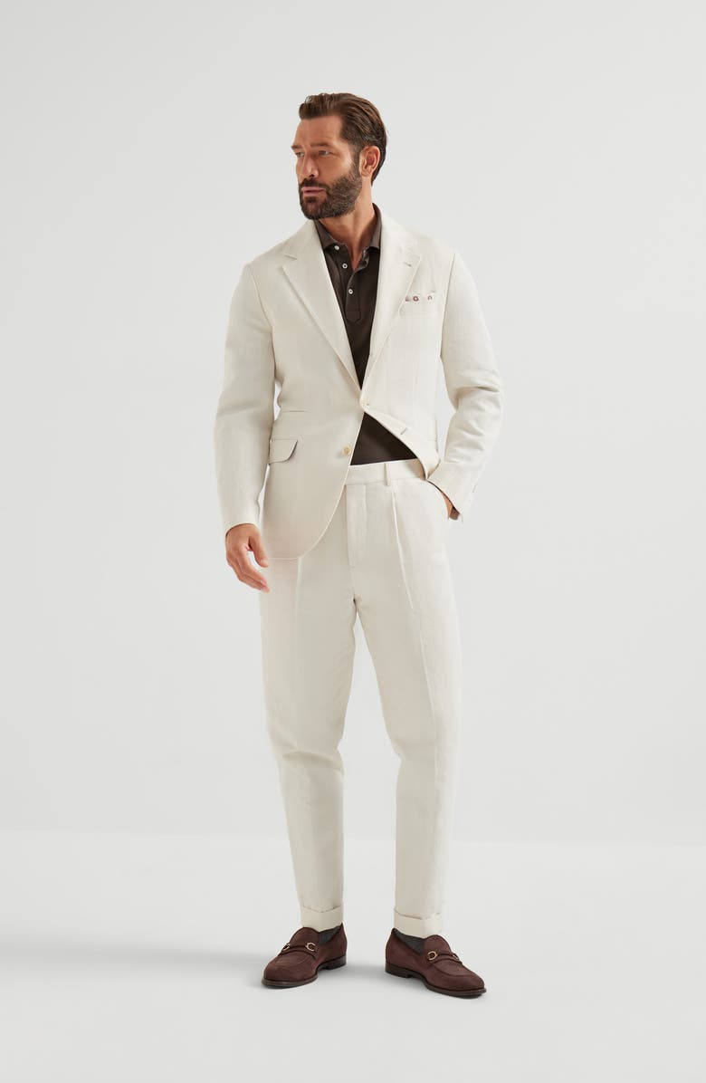 Brunello Cucinelli Piqué polo shirt, Alternate, color, Brown