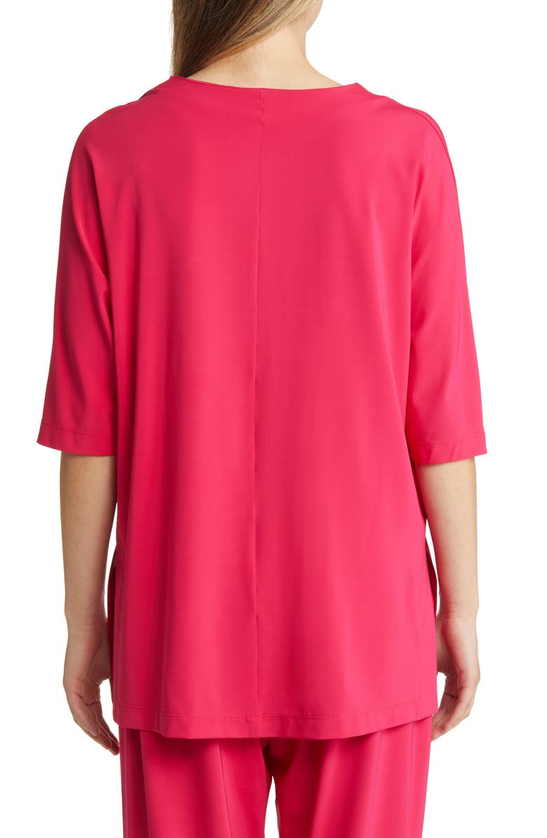 Max Mara Fuchsia Jersey Tunic Top, Alternate, color,