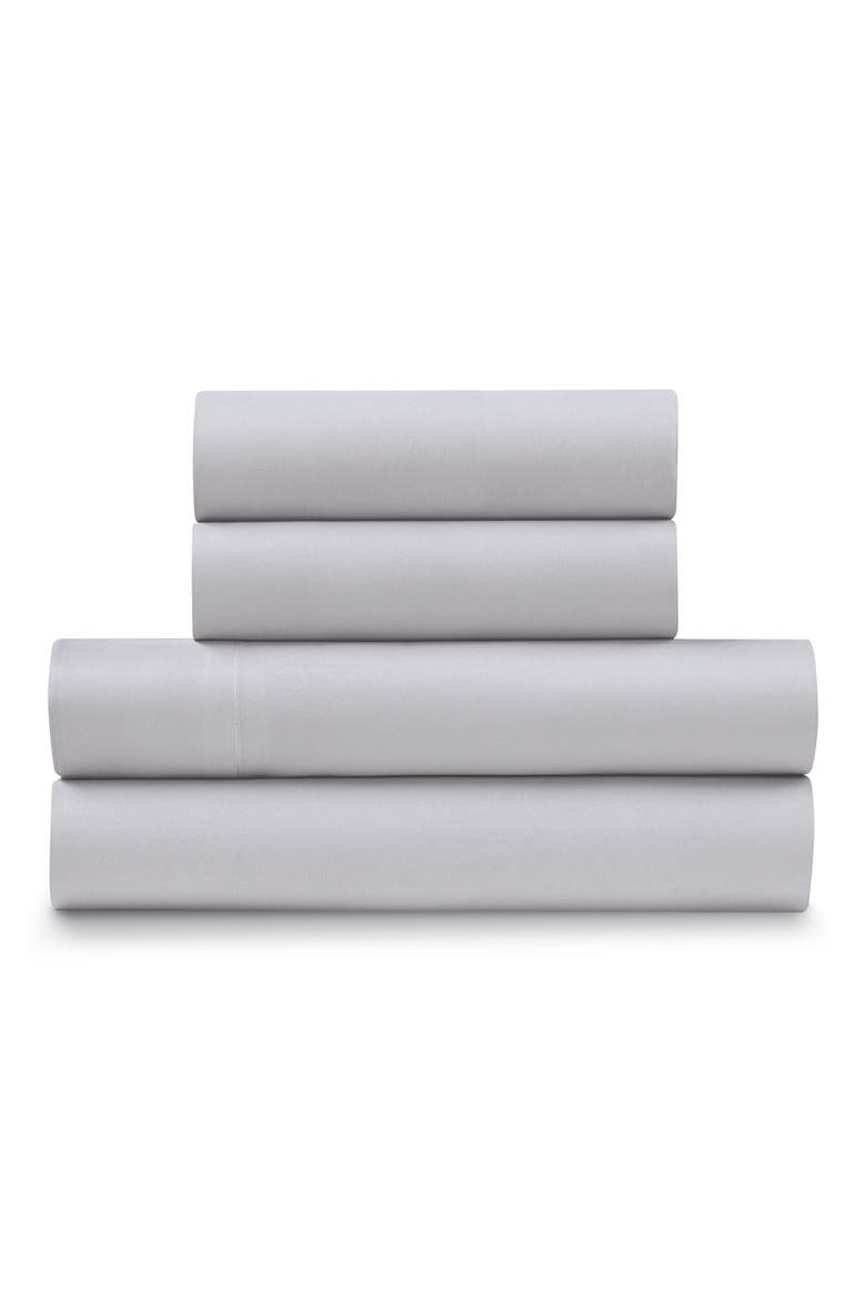 Ella Jayne Brushed Microfiber 4-Piece Sheet Set, Main, color, SILVER
