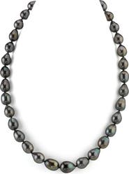 The Pearl Source 8-10mm Tahitian South Sea Drop Pearl Necklace - Premier AAAA Quality