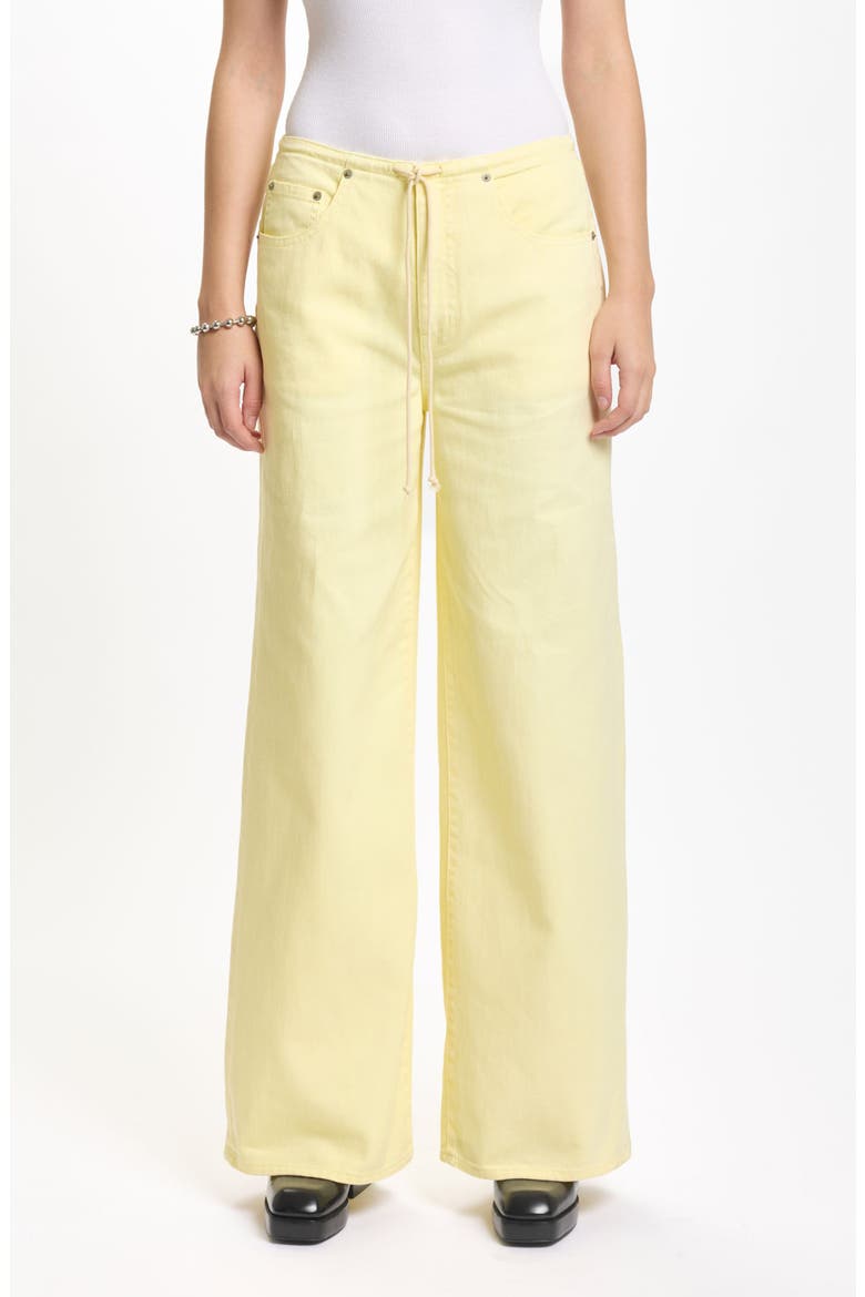 Madison Tie Waist Wide Leg Jeans, Main, color, SUNNY