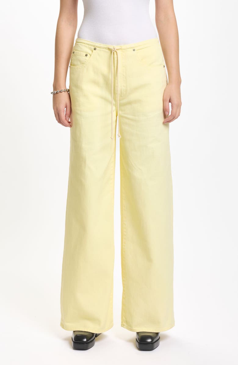 DAZE <p>Madison Tie Waist Wide Leg Jeans (Sunny)</p>, Main, color, Sunny