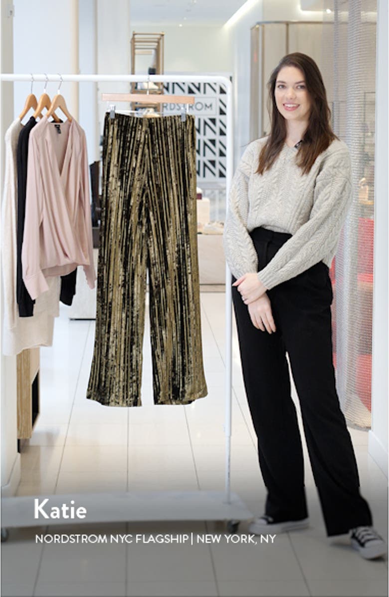 Velvet Straight Leg Pants, sales video thumbnail