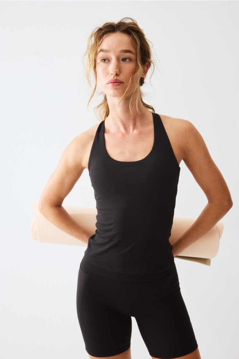Sports Vest Top With Softmove, Alternate, color, Black