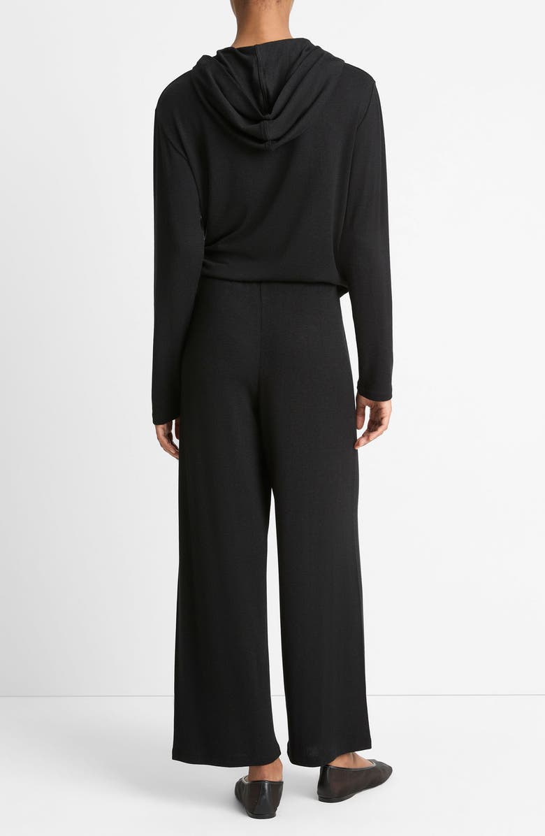 Vince Tie Waist Knit Lounge Pants, Alternate, color, Black