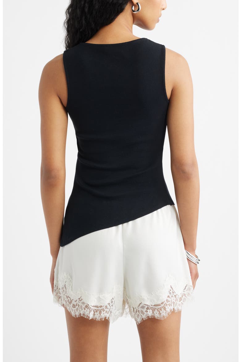 Asymmetric Rib Cotton Tank, Alternate, color, BLACK