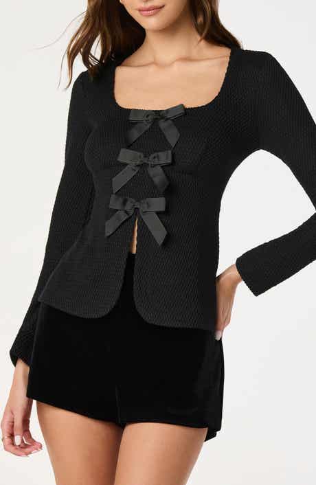 ASTR the Label Split Front Bow Top