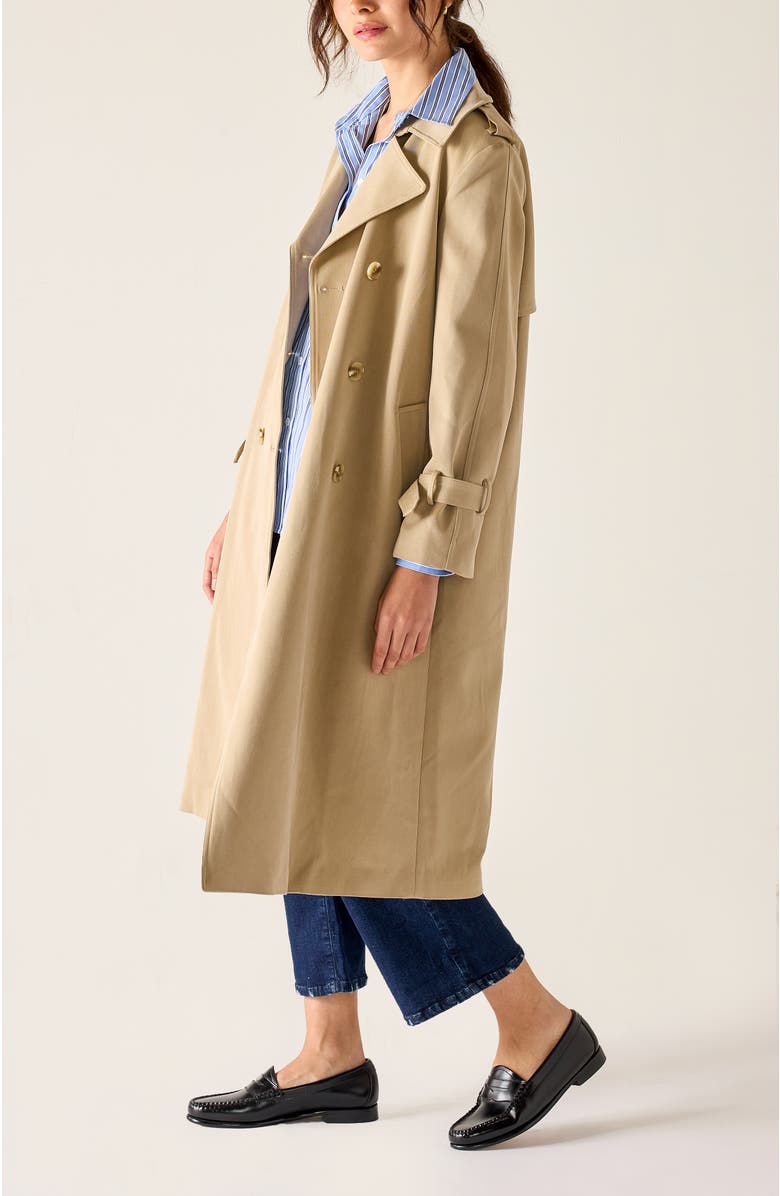 Voyageur by MERSEA Ingrid Trench Coat, Alternate, color, Classic Khaki