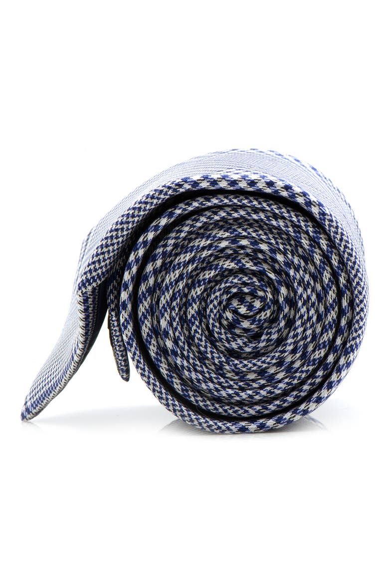 Blue Glen Plaid Silk Tie, Alternate, color, BLUE
