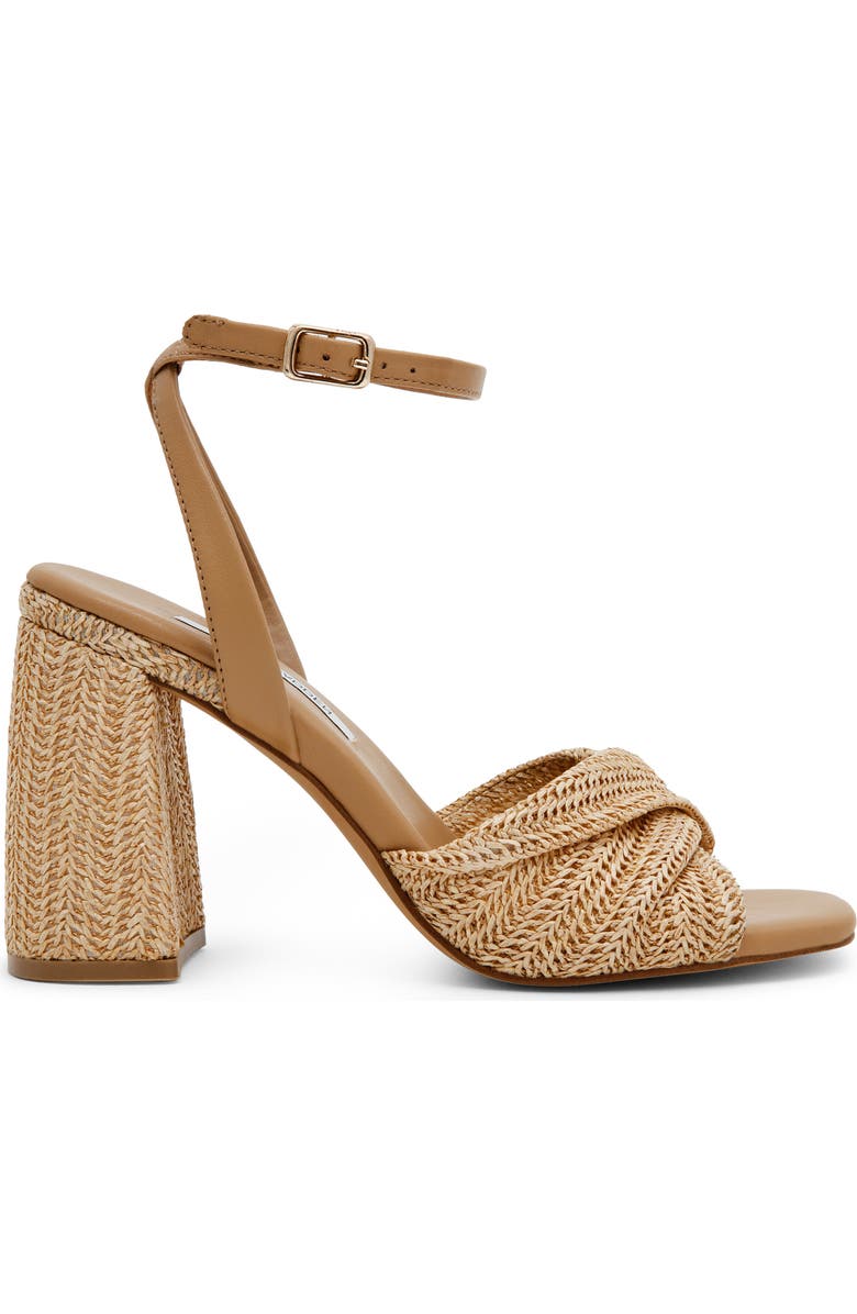 Steve Madden Mandy Ankle Strap Sandal, Alternate, color, Raffia
