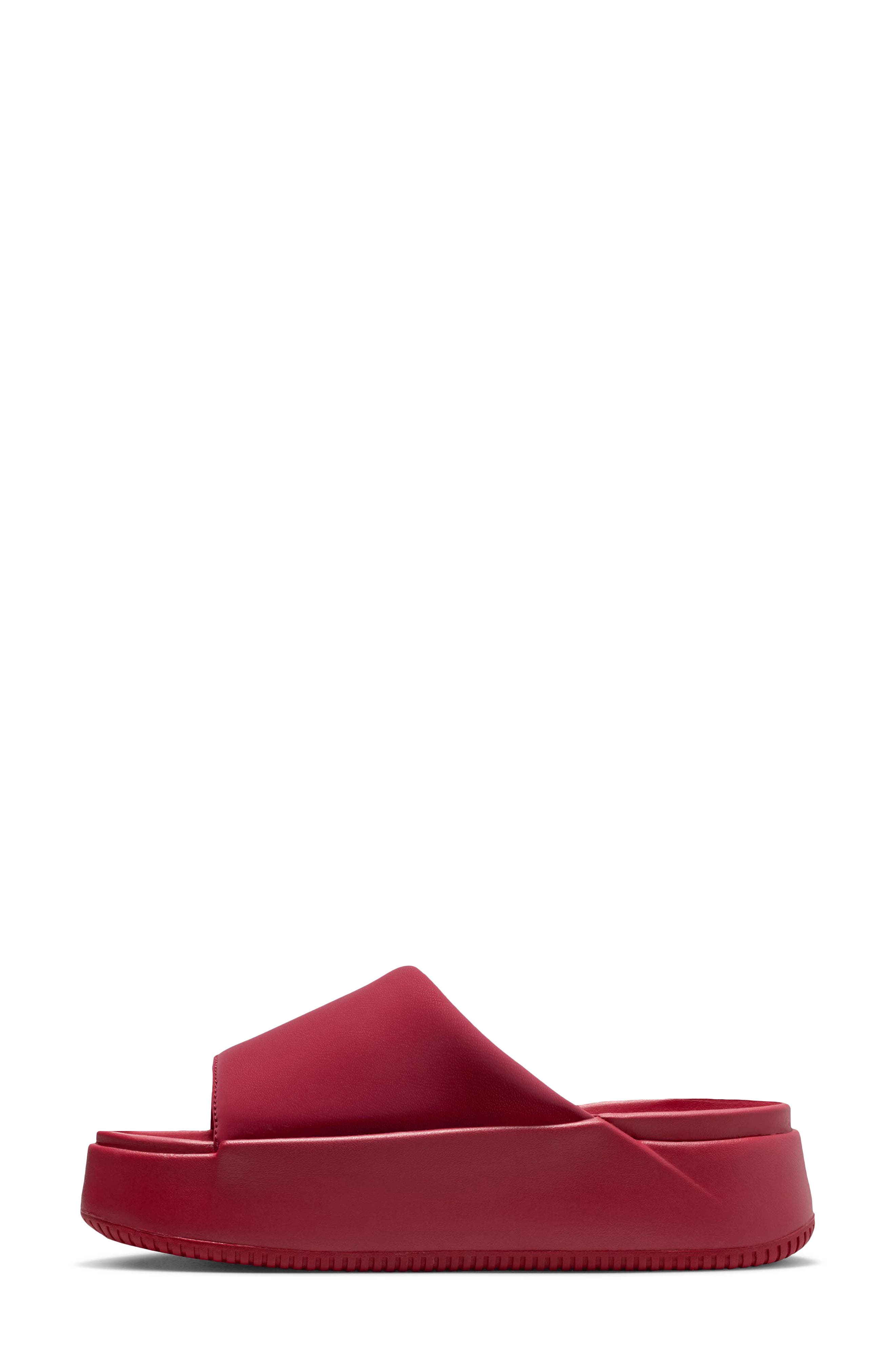 Nike Calm Elevation Platform Slide, Alternate, color, Team Crimson/ Peony