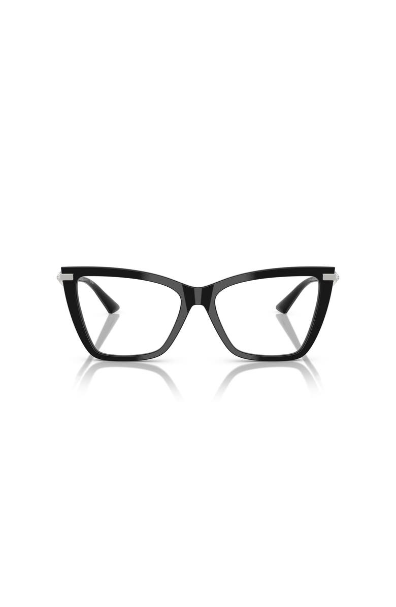 Jimmy Choo 55mm Cat Eye optical glasses, Alternate, color, Black