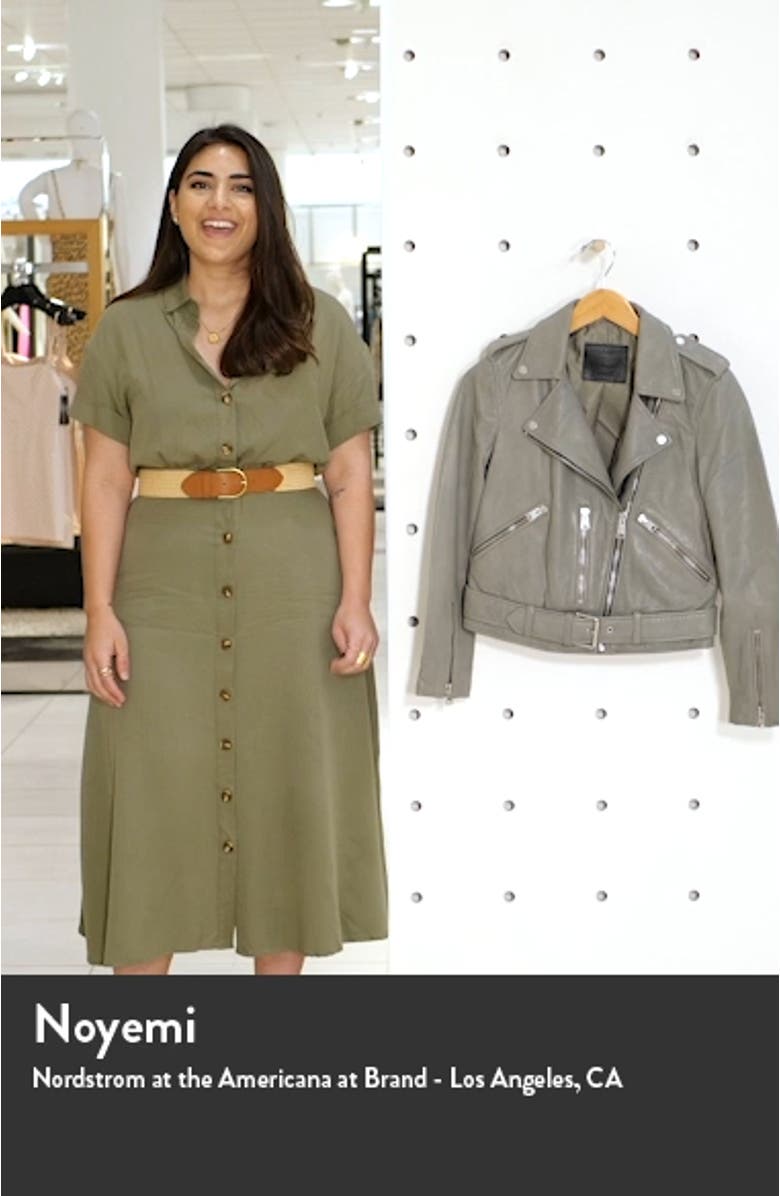 Balfern Leather Biker Jacket, sales video thumbnail