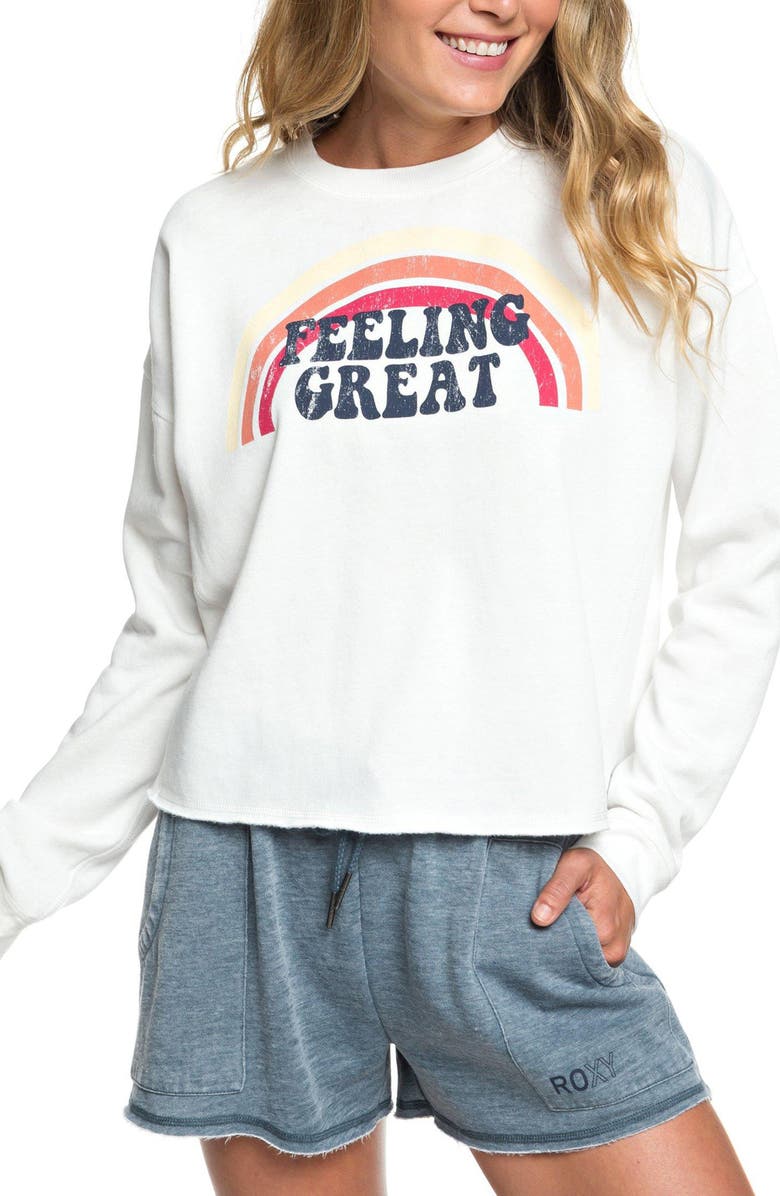 Roxy Dream Believer Sweatshirt, Main, color,