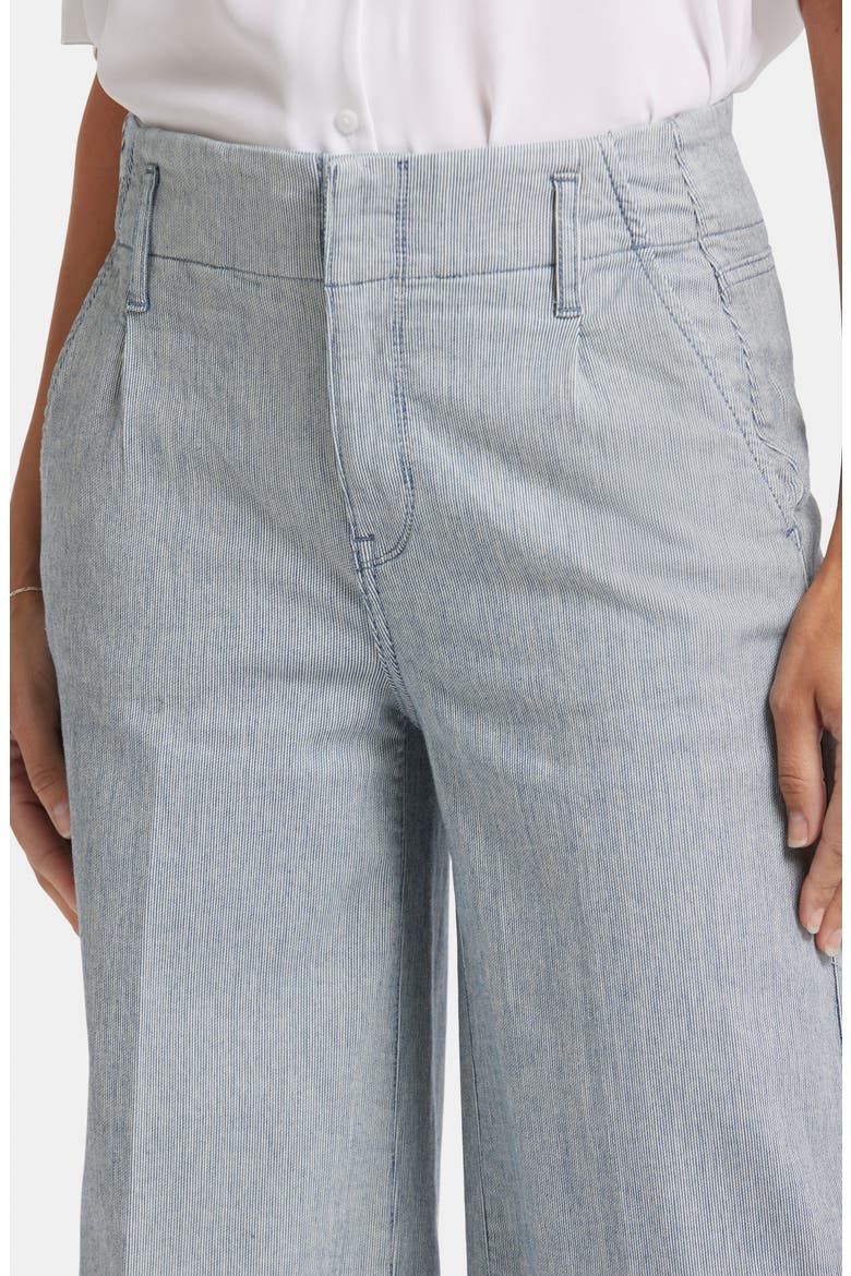 Mona Pinstripe High Waist Crop Wide Leg Jeans, Alternate, color, CANYON RIVER STRIPE