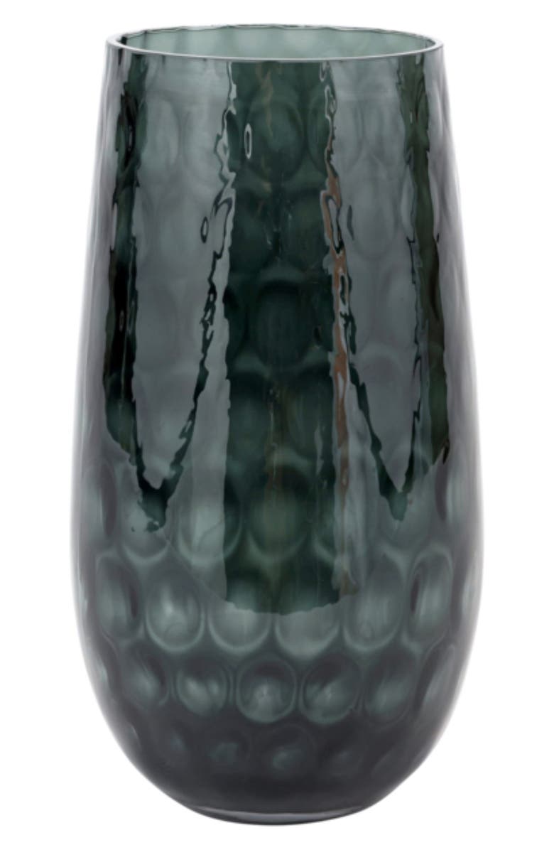 VIETRI Bolla Pebbled Glass Small Vase, Main, color, Grey